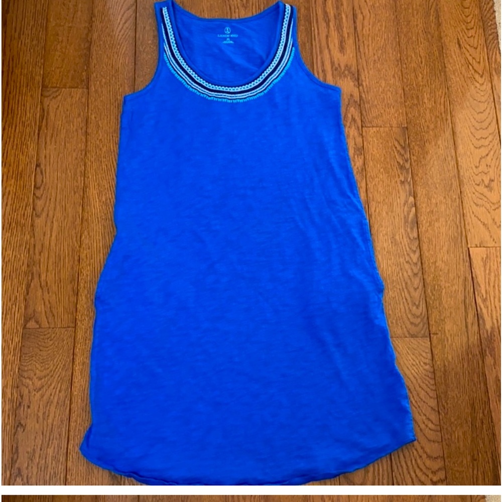 Lands End Embroidered Swim Coverup Dress